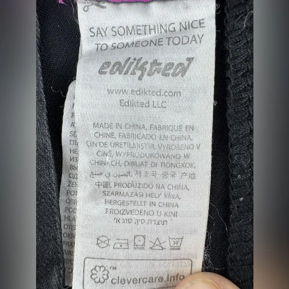 Edikted Black Faux Leather Corset Belt - Picture 6 of 7